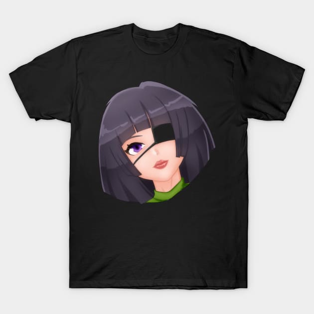 eye patch girl T-Shirt by leopinto23